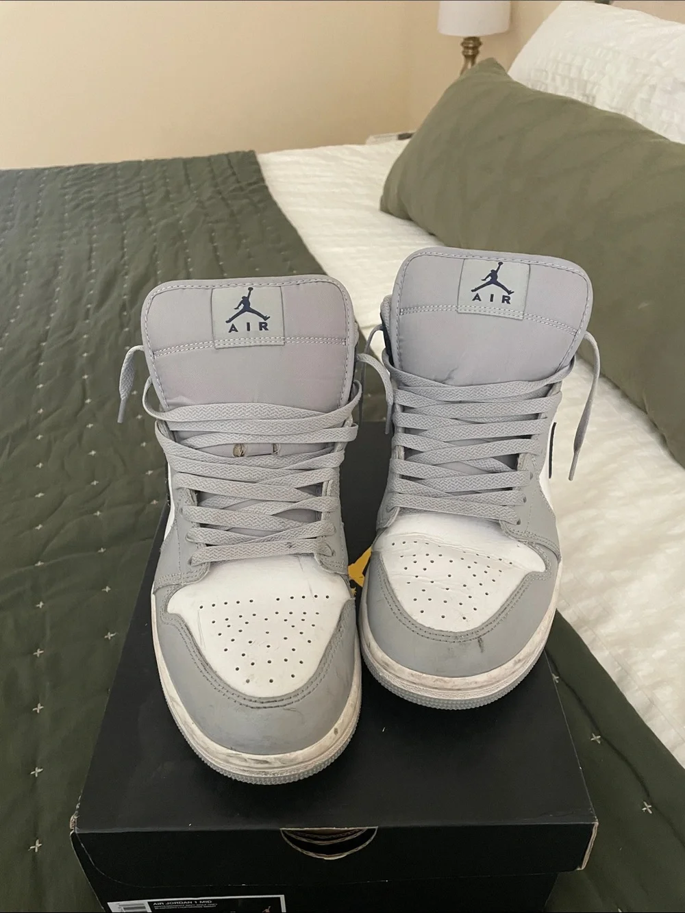 Jordan 1 Mid Blue and Grey 9 US Men’s